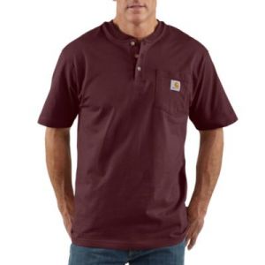 Men's Short Sleeve Workwear Henley Port K84 PRT