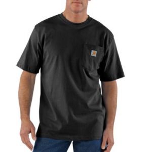 Men's Short Sleeve Workwear Pocket T-Shirt Black K87 BLK