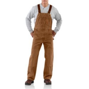 Carhartt Men's Sandstone Bib Unlined Overalls - Carhartt Brown
