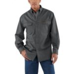 Carhartt Men's Sandstone Twill Shirt - Gravel