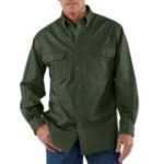 Carhartt Men's Sandstone Twill Shirt - Moss