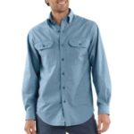 Carhartt Long Sleeve Chambray Shirt - Chambray Blue - S202 CBL