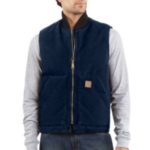 Carhartt Men's Sandstone Vest Arctic-Quilt Lined - Midnight