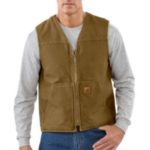 Carhartt Sandstone Rugged Vest/Sherpa Lined - Frontier Brown