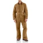 Carhartt Men's Duck Coverall / Quilt Lined - Brown