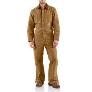 Carhartt Men's Duck Coverall / Quilt Lined - Brown
