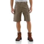 Carhartt  Men's Canvas Work Short Light Brown B147 LBR