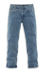 Carhartt Men's Traditional Fit Jean - Straight Leg - Light Vintage Blue B480 LVB