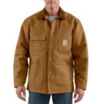 Carhartt Men's Duck Chore Coat / Blanket-Lined Brown C001 BRN