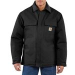 Carhartt Men's Duck Traditional Coat / Arctic Quilt-Lined - Black