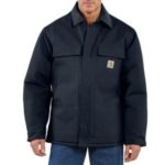 Carhartt Men's Duck Traditional Coat / Arctic Quilt-Lined - Dark Navy