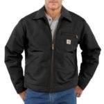Carhartt Men's Duck Detroit Jacket/Blanket Lined Black J001 BLK