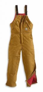 Carhartt Duck Zip-To-Waist Biberall / Quilt-Lined Brown R38 BRN