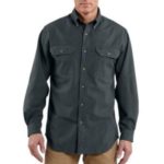 Carhartt Long Sleeve Chambray Shirt - Black Chambray - S202 BKC