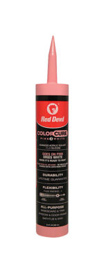 Red Devil 0576 ColorCure Pink 2 White Advanced Acrylic Sealant, 9.5 oz
