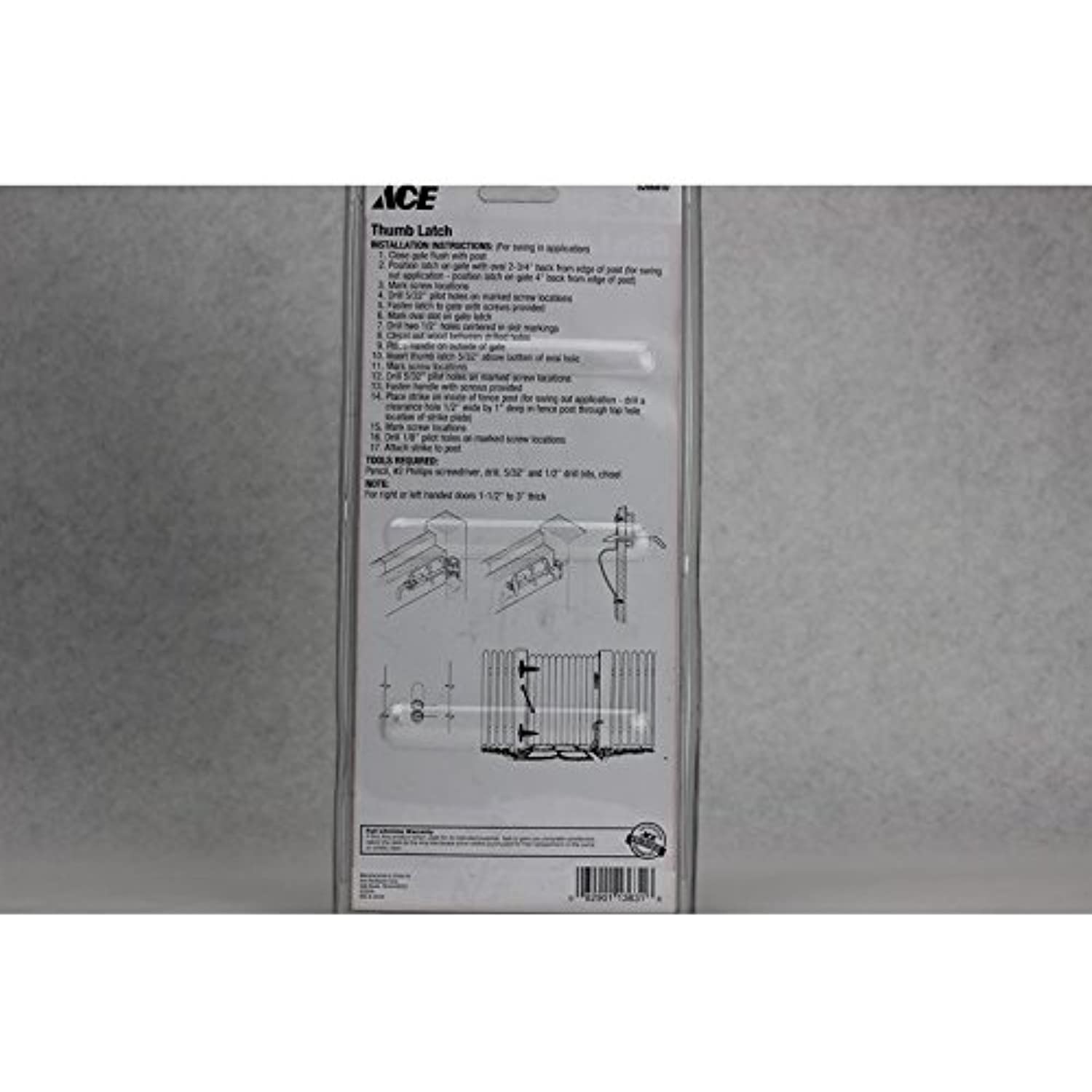 Ace Ornamental Gate Latch Black 01-3420-070