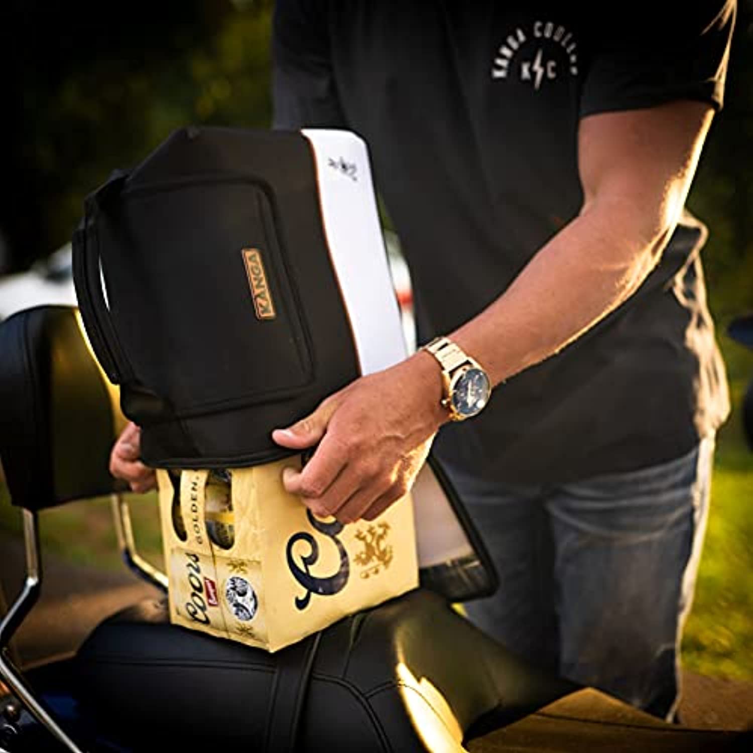 Kanga Kase Mate Cooler 144 oz. Black/White KM03-ST-12-GIBS - Image 2