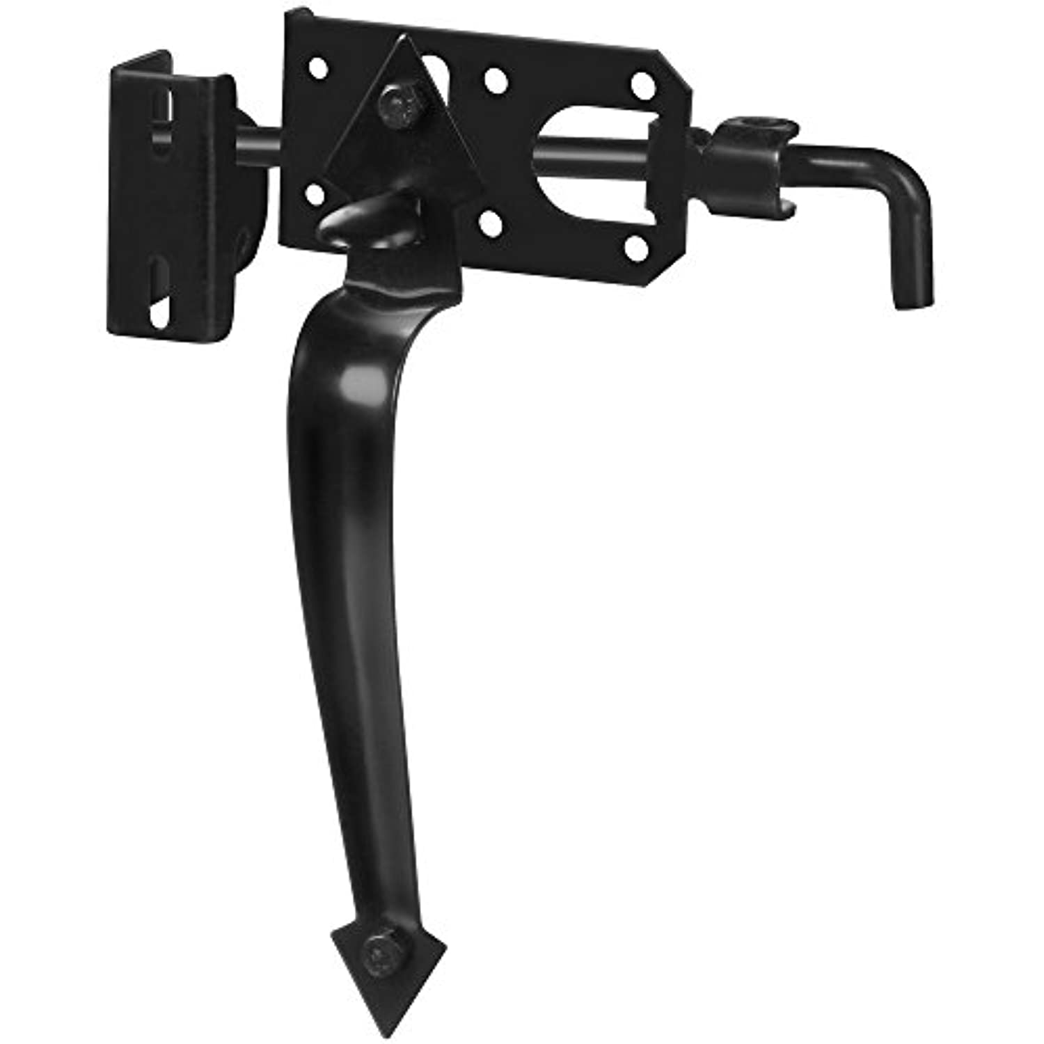 National Hardware N178-616 27 Ornamental Gate Latches in Black, to 3"