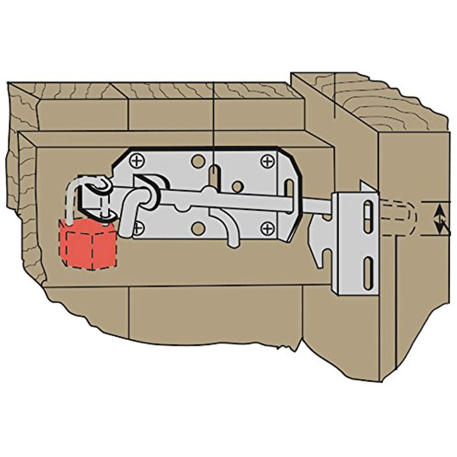 National Hardware N178-616 27 Ornamental Gate Latches in Black, to 3" - Image 5