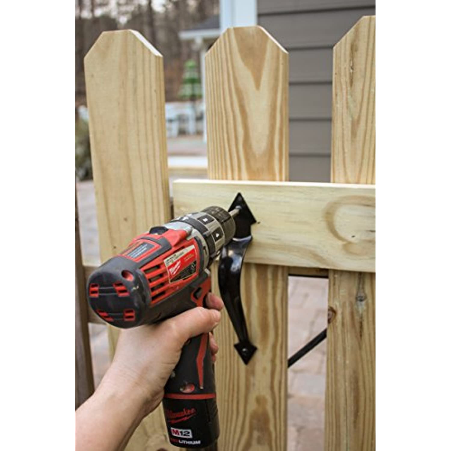 National Hardware N178-616 27 Ornamental Gate Latches in Black, to 3" - Image 6