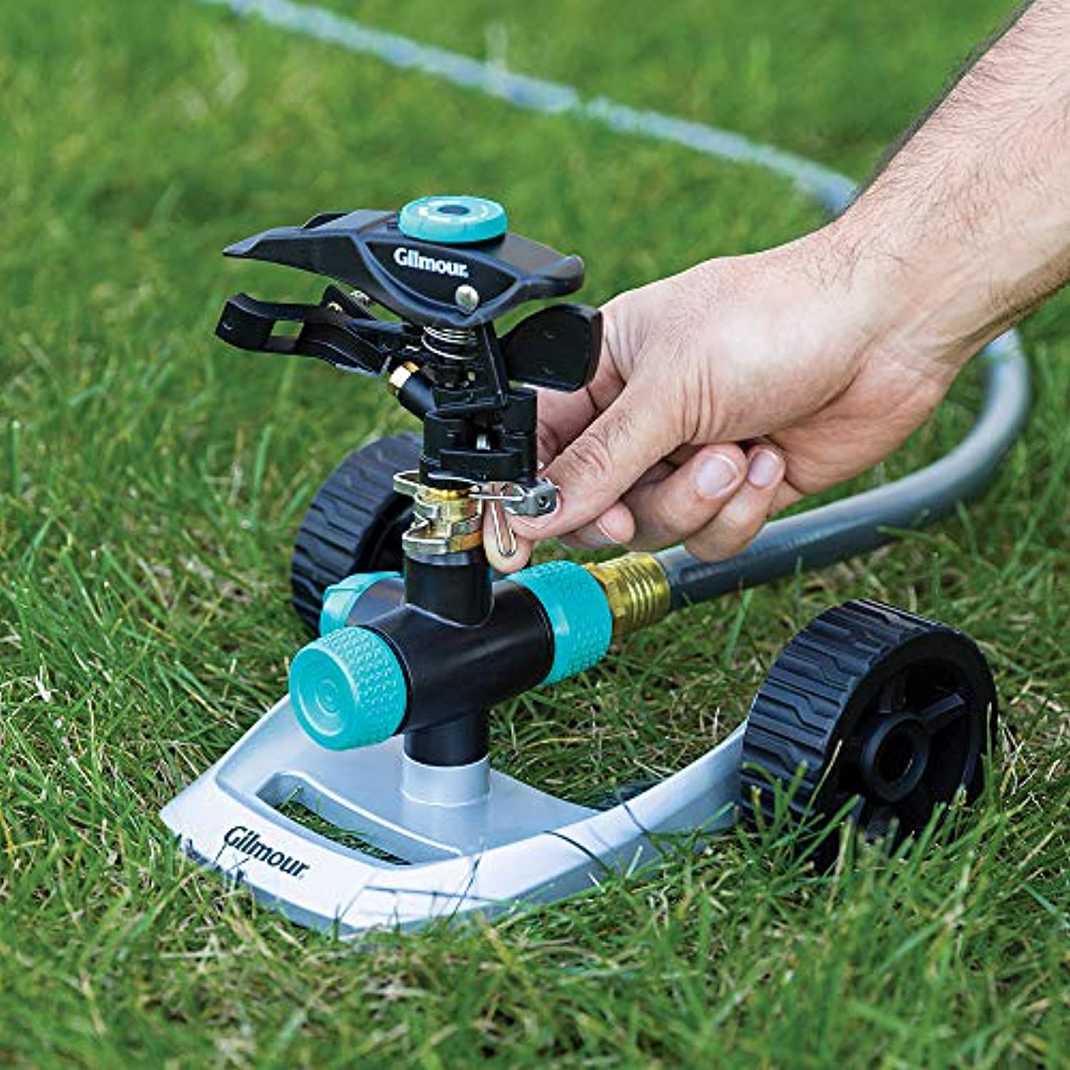 Gilmour Plastic Wheeled Base Impact Sprinkler 5800 sq. ft. - Image 2