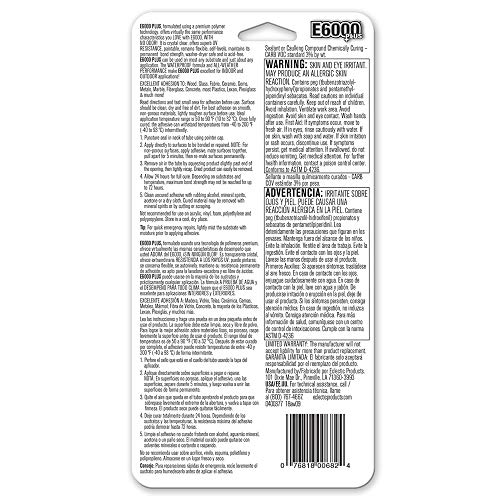 E6000 Plus High Strength All-Weather Adhesive 1.9 oz. - Image 6