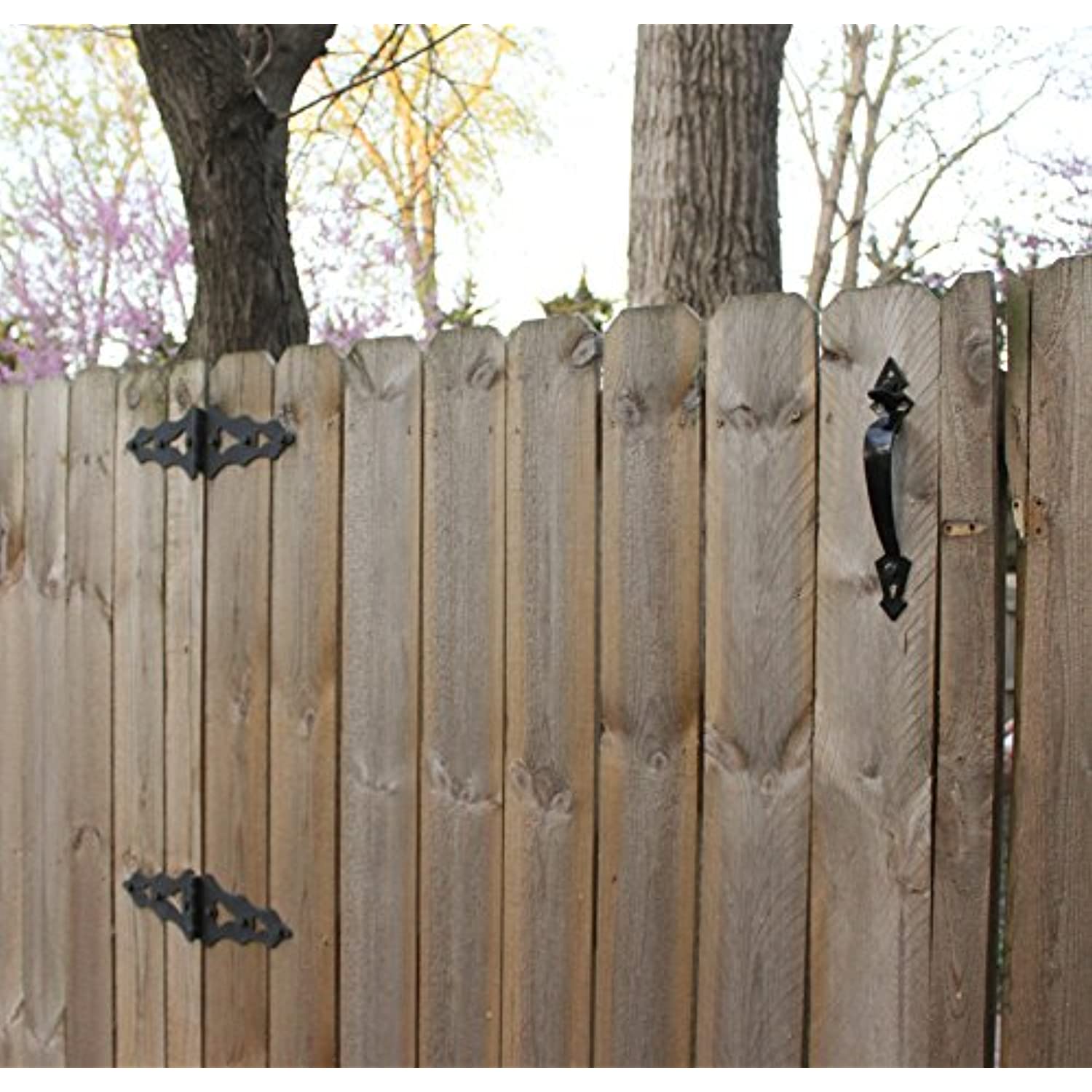 National Hardware N178-616 27 Ornamental Gate Latches in Black, to 3" - Image 4