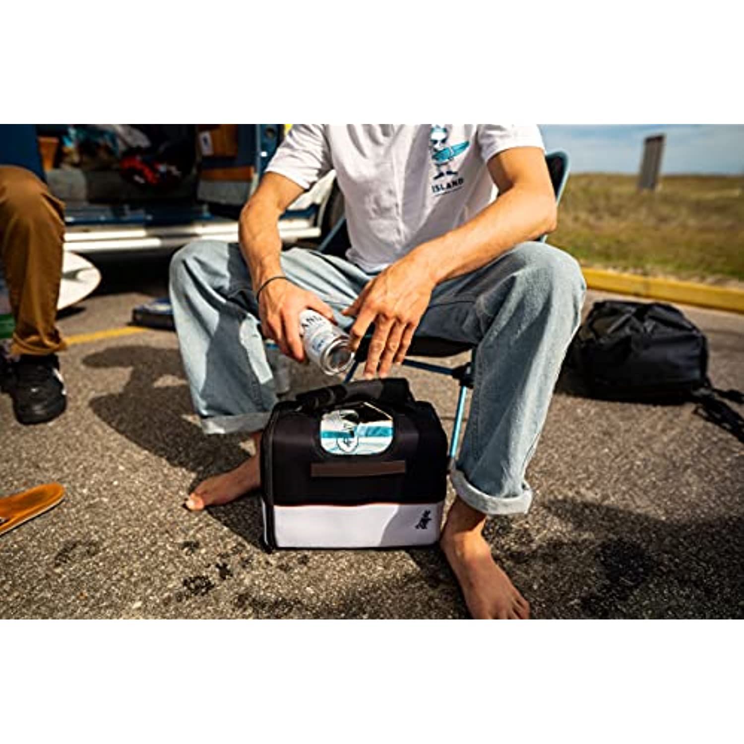 Kanga Kase Mate Cooler 144 oz. Black/White KM03-ST-12-GIBS - Image 4