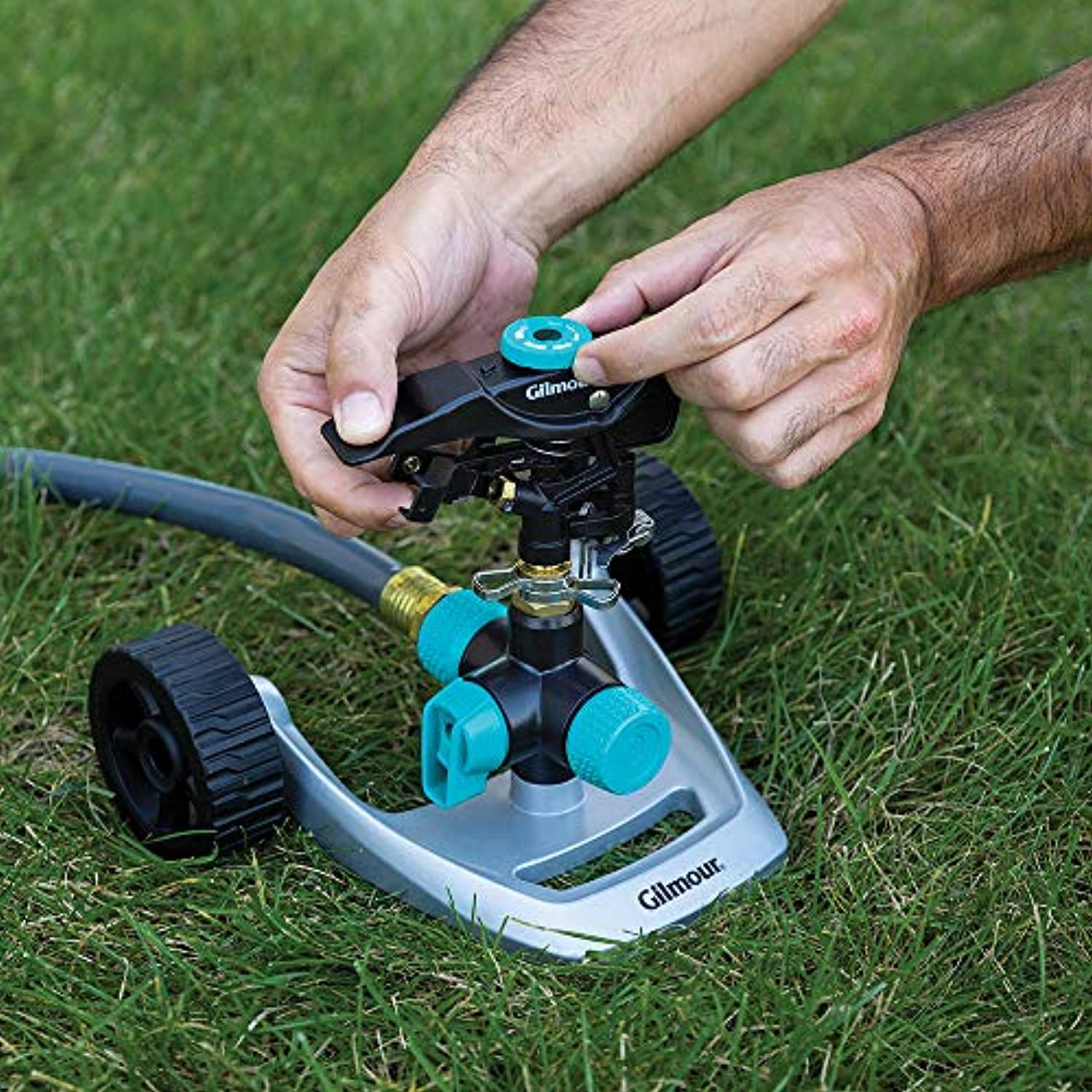 Gilmour Plastic Wheeled Base Impact Sprinkler 5800 sq. ft. - Image 3