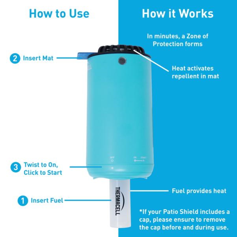 Thermacell Patio Shield Insect Repellent Device For Mosquitoes - Blue - Image 5