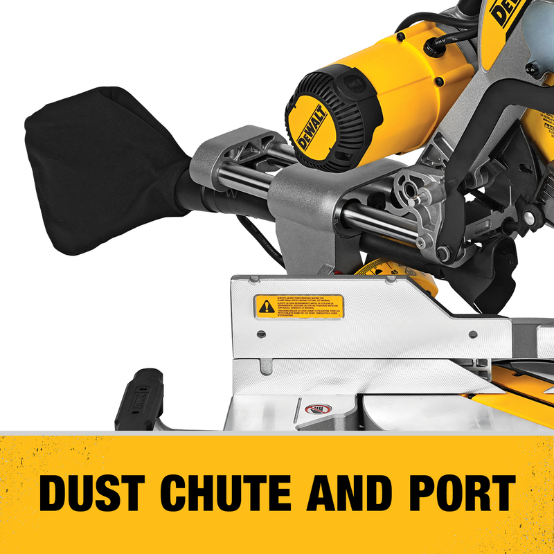 DeWalt 12 in. Corded Dual-Bevel Sliding Compound Miter Saw Bare Tool 120 V 15 amps 3800 rpm DWS779 - Image 5