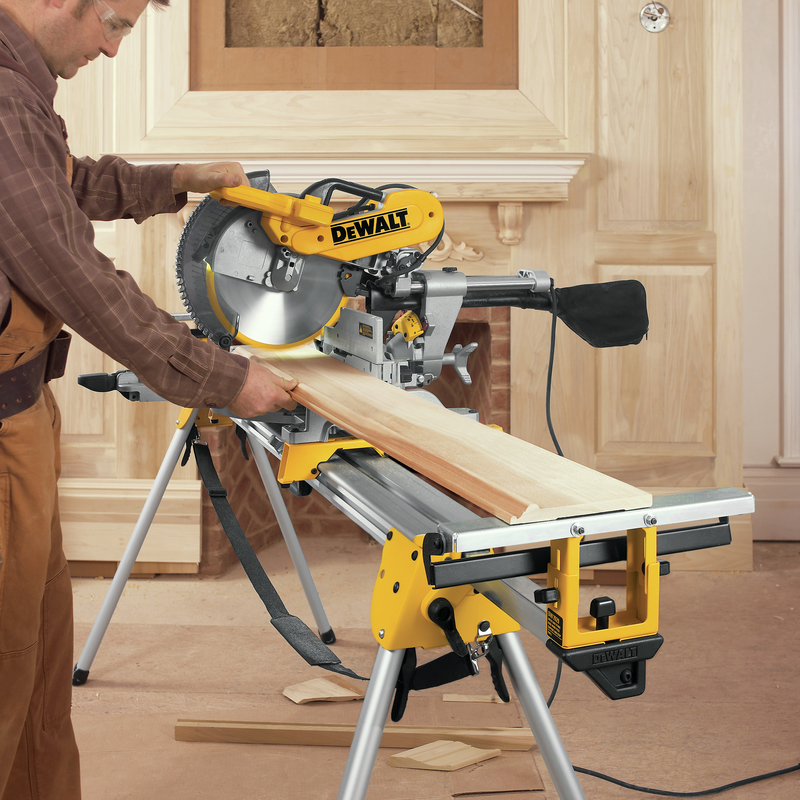 DeWalt 12 in. Corded Dual-Bevel Sliding Compound Miter Saw Bare Tool 120 V 15 amps 3800 rpm DWS779 - Image 6