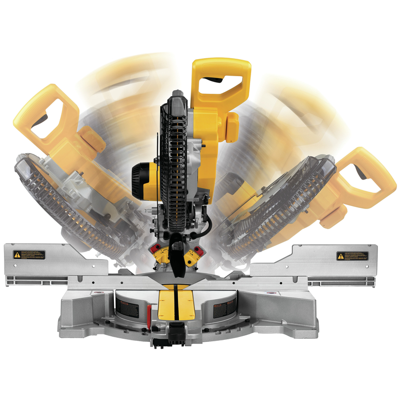 DeWalt 12 in. Corded Dual-Bevel Sliding Compound Miter Saw Bare Tool 120 V 15 amps 3800 rpm DWS779 - Image 7