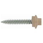 Grip-Rite Pro-Twist No. 9 Sizes S X 1-1/2 in. L Hex Hex Head Screws w/Washers 1 lb 91 pk NHWNW91121TAN
