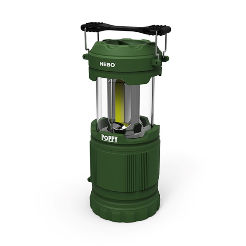 Nebo Poppy 300 lumen Green LED Pop Up Lantern and Spotlight NEB-LTN-0003
