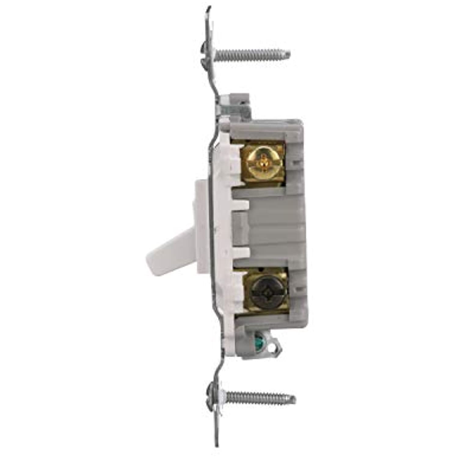 EATON Wiring CSB115STW-SP-L 15-Amp, 120/277-Volt/AC Commercial Specification Grade Single Pole AC Toggle Switch, White - Image 3