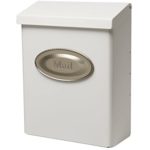 Gibraltar Mailboxes Designer Contemporary Galvanized Steel Wall Mount White Mailbox DVKW0000