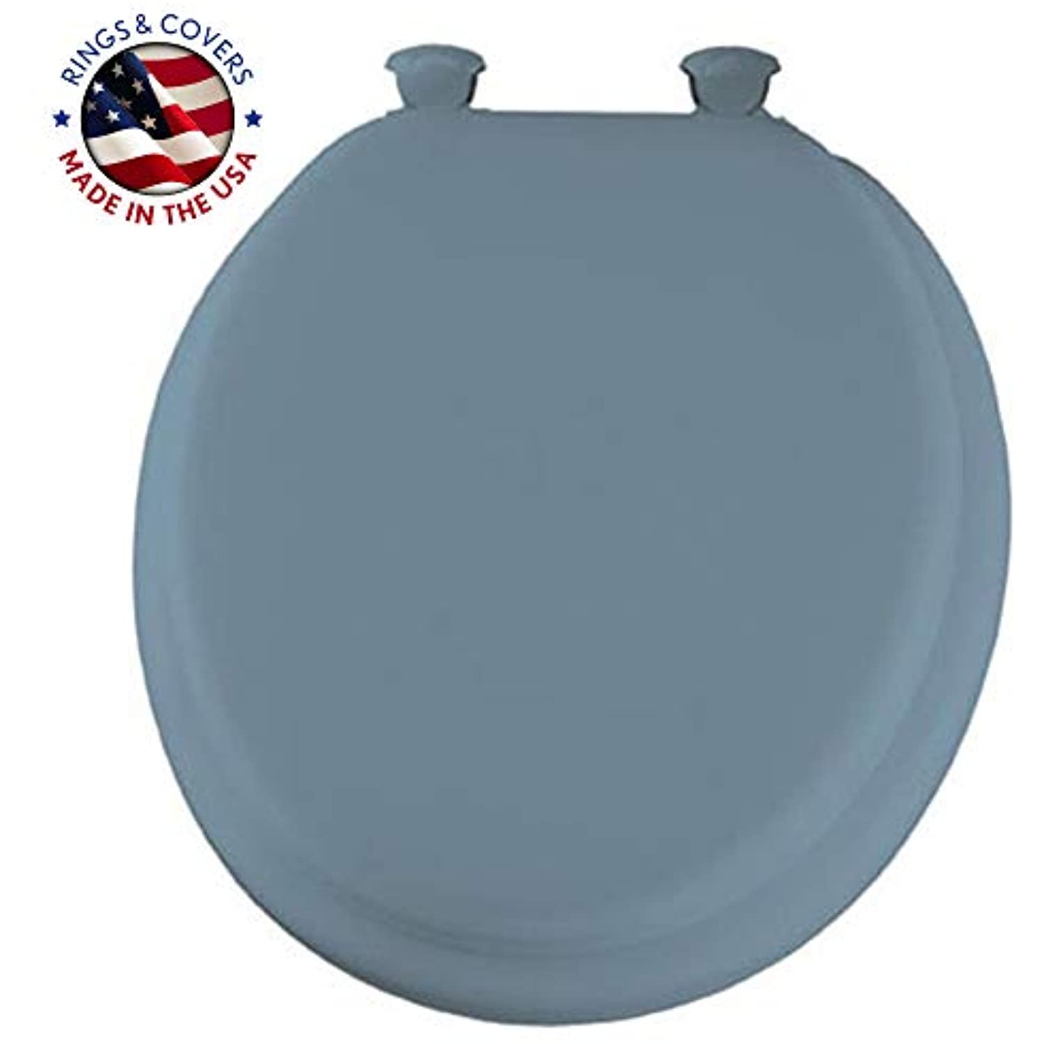 Bemis Round Sky Blue Soft Toilet Seat 15EC 034 - Image 2