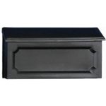 Gibraltar Mailboxes Windsor Plastic Wall Mount Black Mailbox WMH00B04