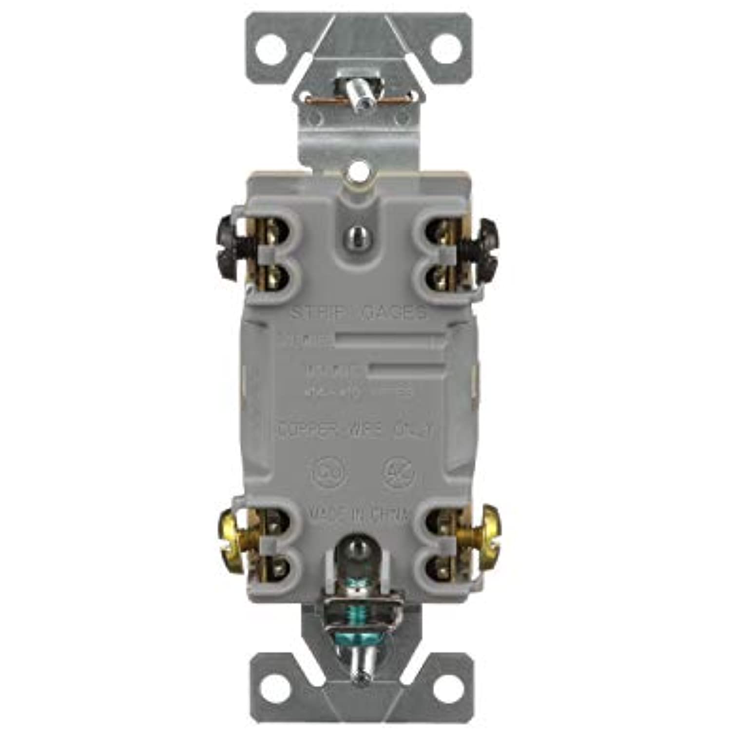 EATON Wiring 1242-7V-BOX 15-Amp, 120-Volt Standard Grade 4-Way Framed Toggle AC Quiet Switch, Ivory - Image 4