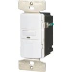 EATON OS310U-W-K Core Savant Motion Sensor Switch, 120 Vac, 60 Hz, 1000 W, Polycarbonate, White