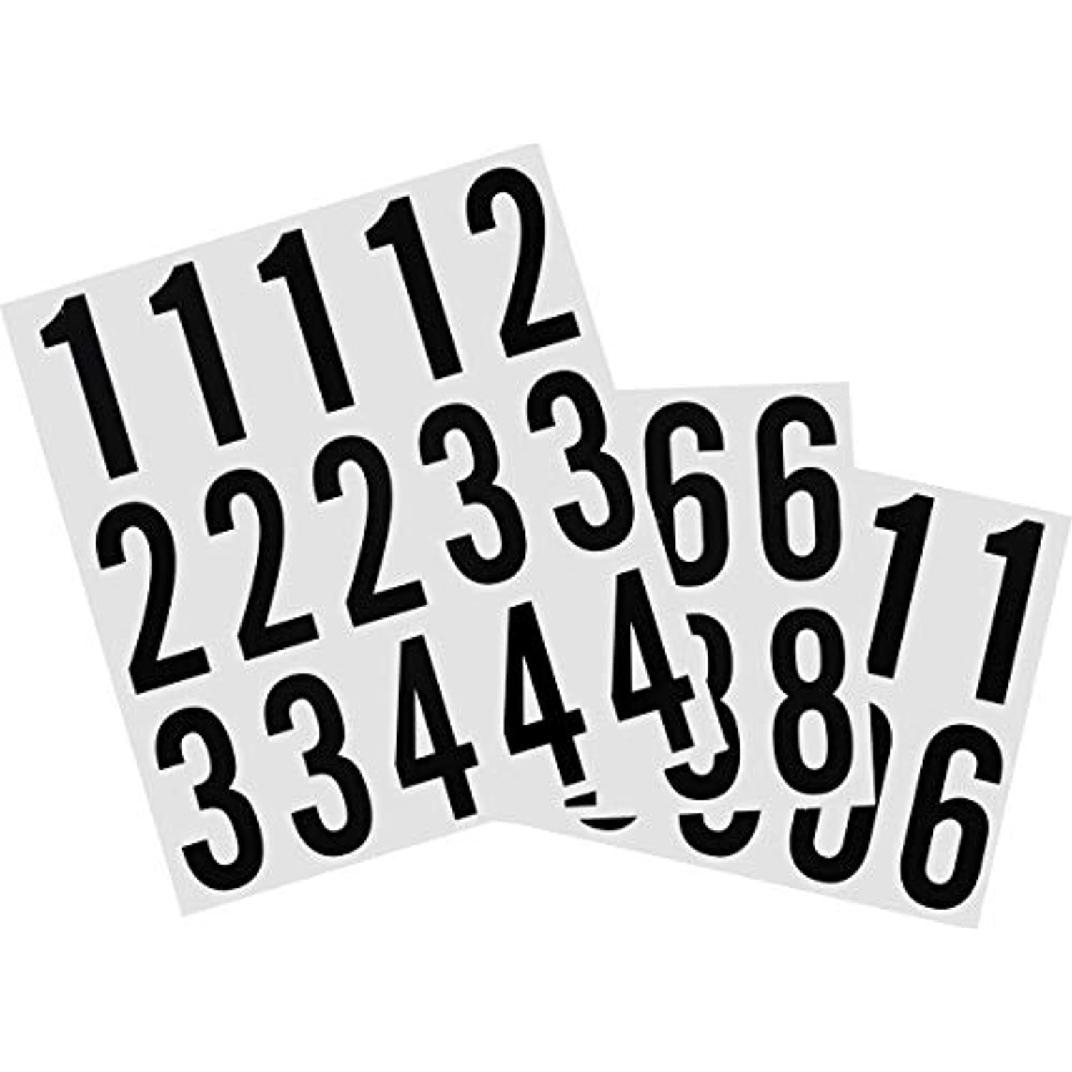 Hillman 2 in. Reflective Black Mylar Self-Adhesive Number Set 0-9 35 pc 848645