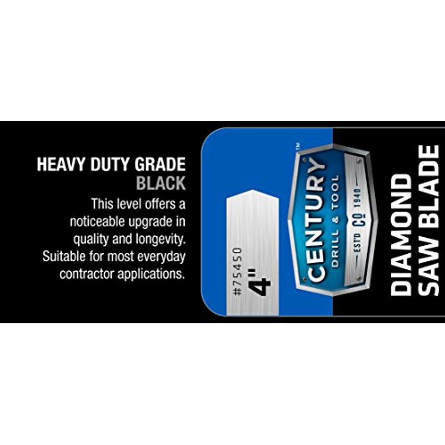 Century Drill & Tool 4 in. D Diamond Turbo Diamond Saw Blade 75450 - Image 2