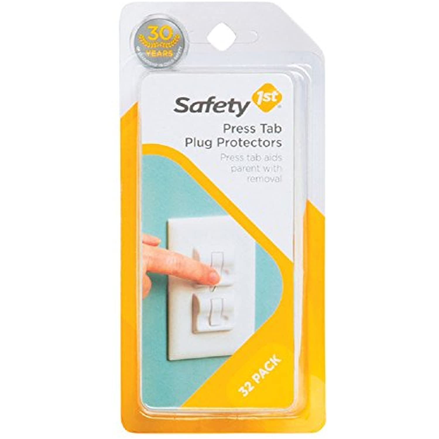 Safety 1st White Plastic Outlet Protector 32 pk HS224