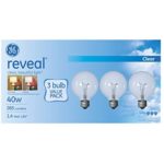 GE Reveal 40 W G25 Globe Incandescent Bulb E26 (Medium) Soft White 3 pk 11658