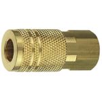 Amflo Brass 1/4 in. I/M Style Coupler 3/8 in. Female NPT C20-23B (Case of 10)