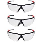 Milwaukee Anti-Fog Safety Glasses Clear Black/Red 3 pk 48-73-2052