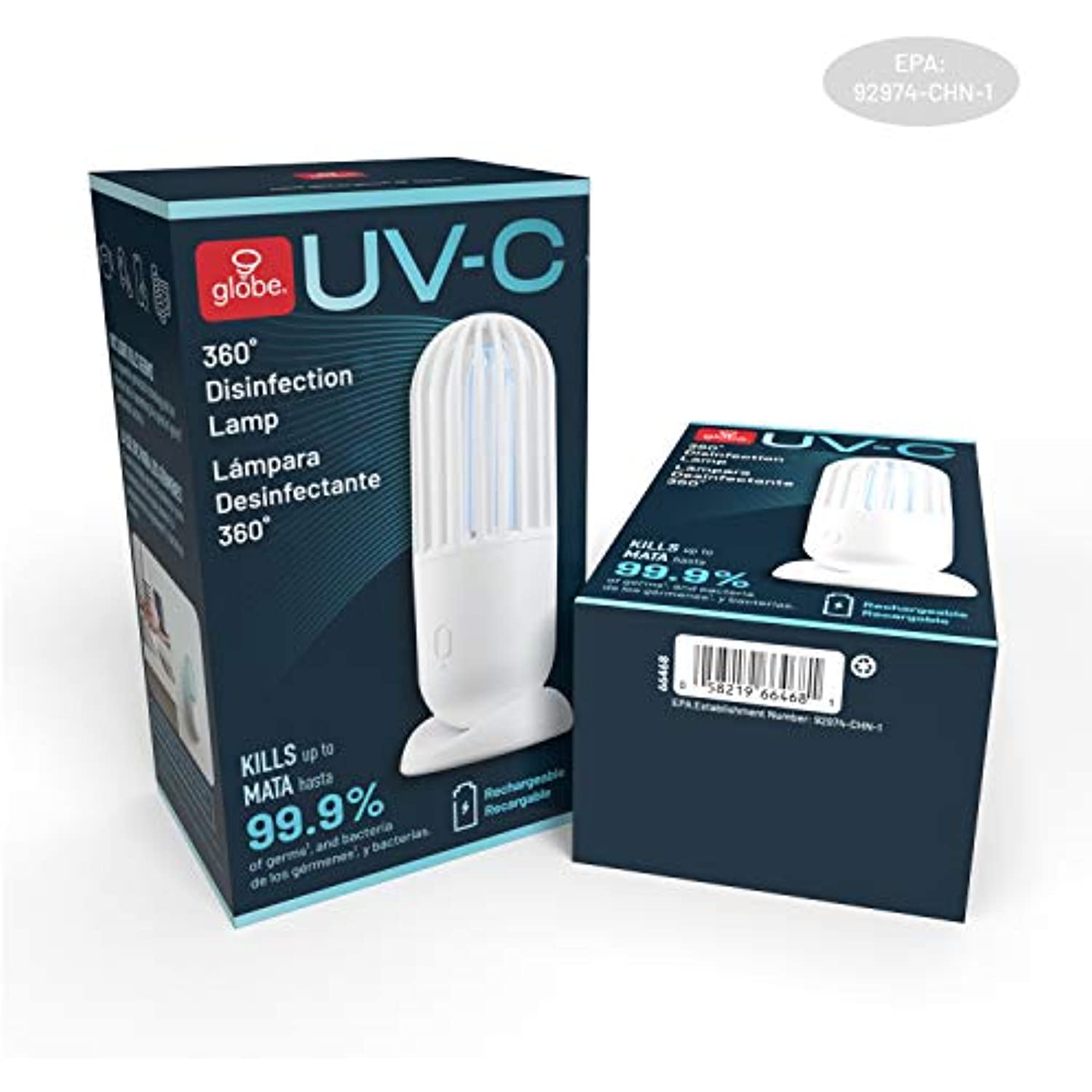 Globe Electric 5.83 in. White Disinfection Lamp 66468 - Image 12