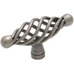 Amerock Village Classics T Cabinet Knob 2-3/4 in. D 1-1/2 in. Weathered Nickel 1 pk BP19321WN