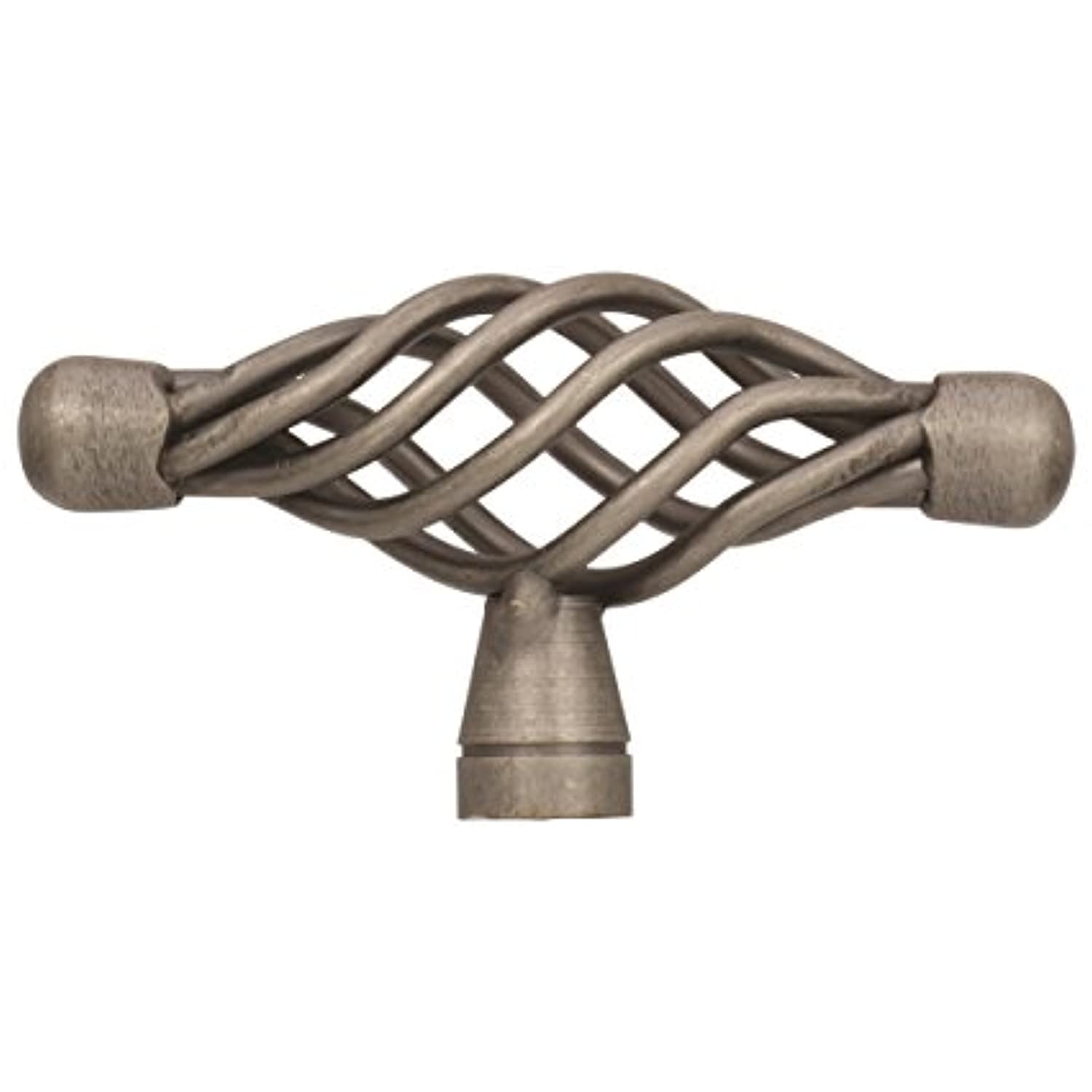 Amerock Village Classics T Cabinet Knob 2-3/4 in. D 1-1/2 in. Weathered Nickel 1 pk BP19321WN - Image 3